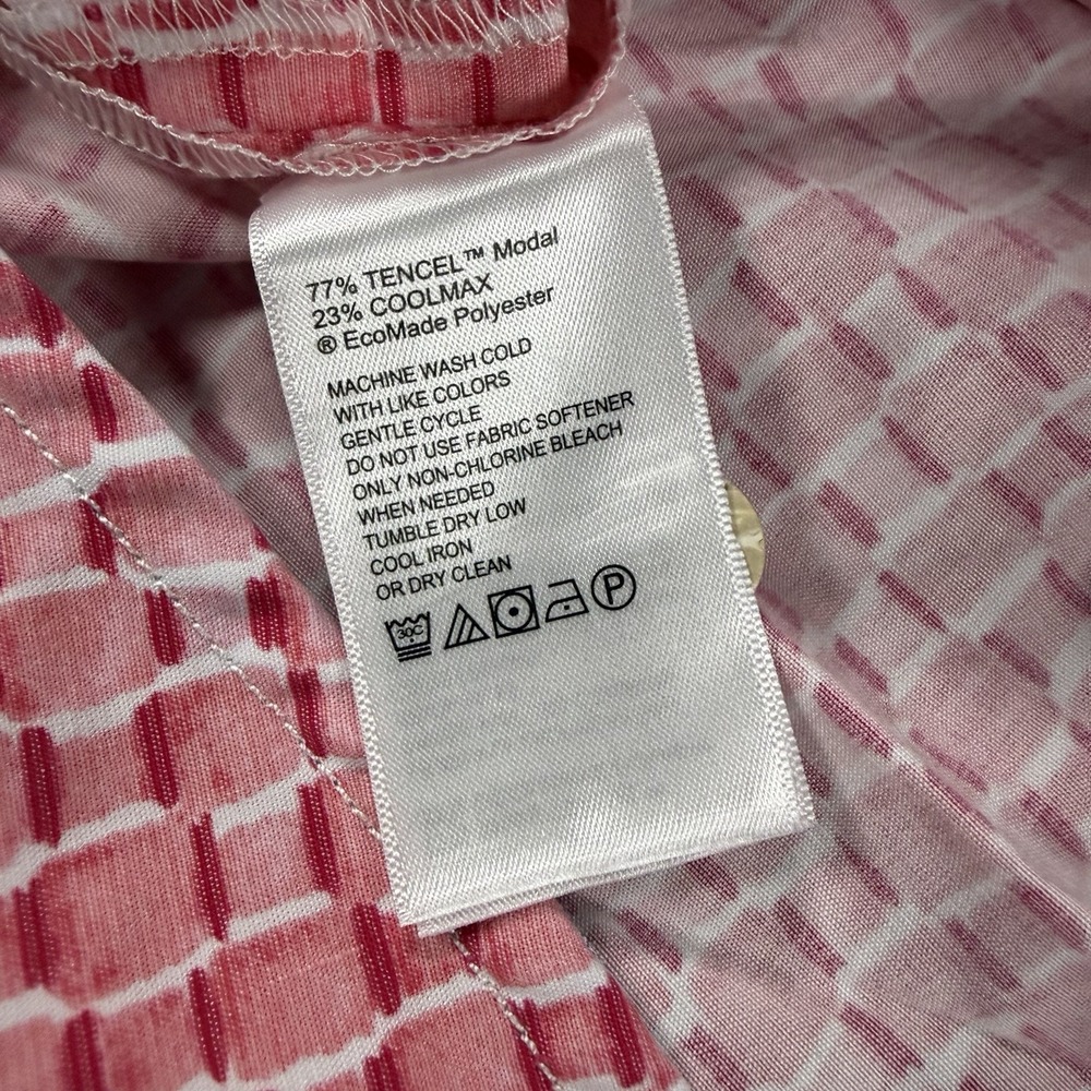 Tommy Bahama Coconut Point Shirt Mens Medium Sandbar Geometric Modal Coolmax - Picture 5 of 7